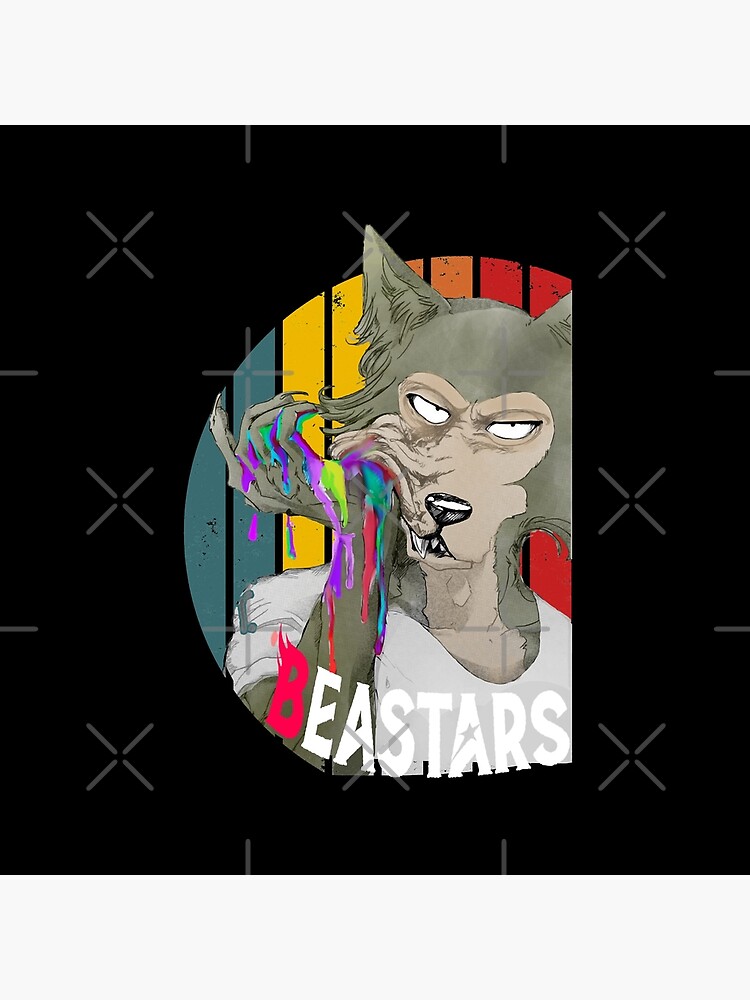 Colorful Legoshi Beastars Japanese Manga Throw Pillow - Image 2