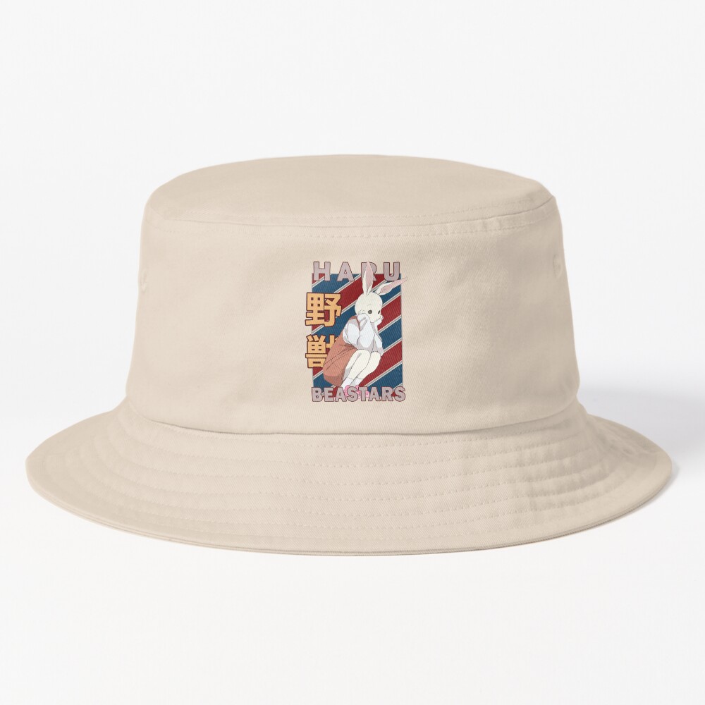 Haru Beastars Vintage Stripe Design Bucket Hat