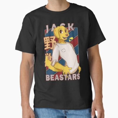 Jack Beastars Vintage Stripe Design T-shirt
