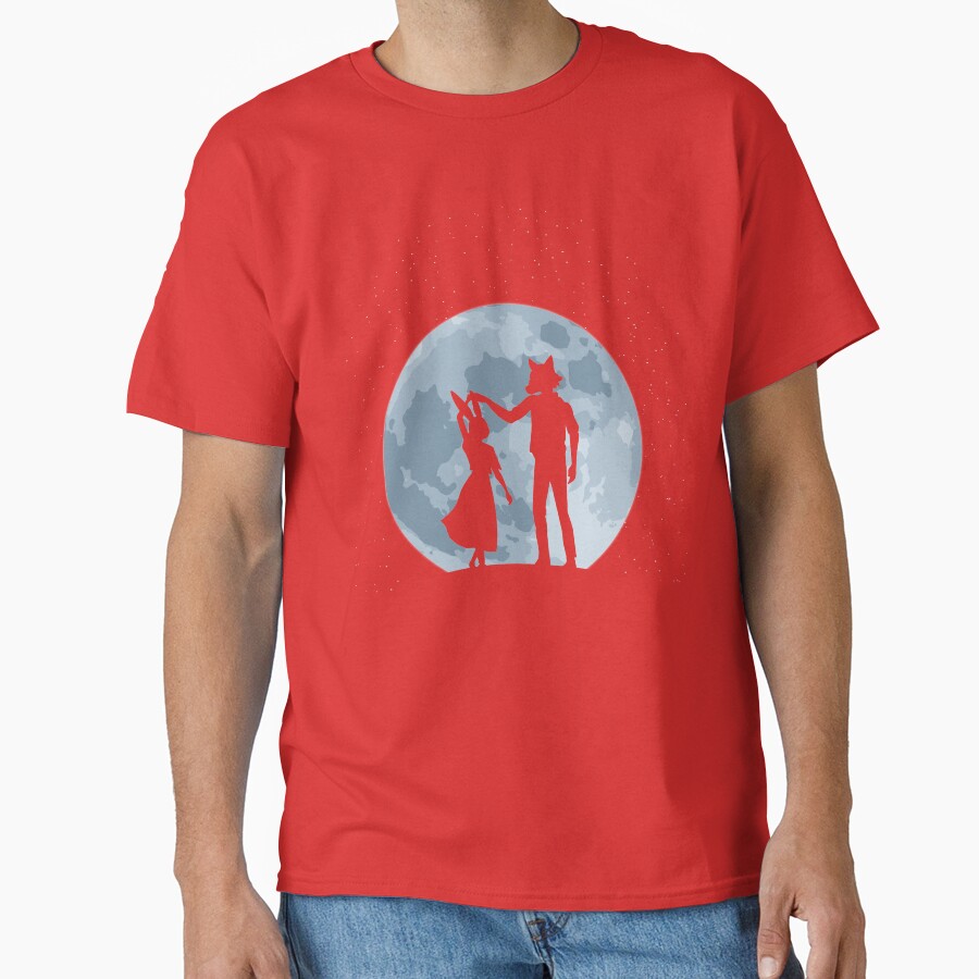 Beastars Legoshi And Haru Under The Moon T-shirt - Image 5