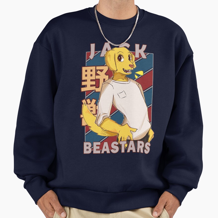 Jack Beastars Vintage Stripe Design Sweatshirt - Image 5