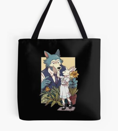 Beastars Cute Couple Legoshi And Haru Tote Bag