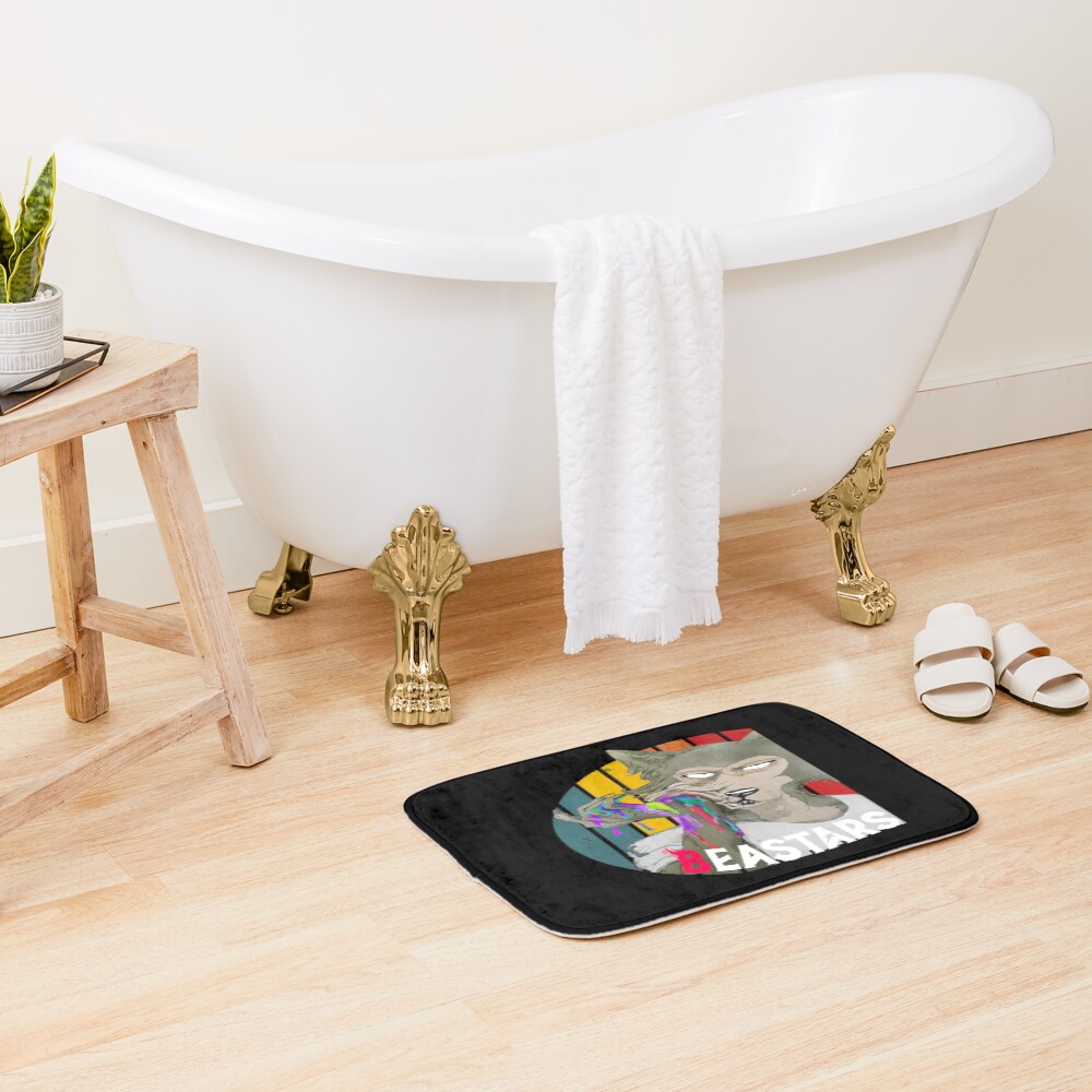 Colorful Legoshi Beastars Japanese Manga Bath Mat - Image 2
