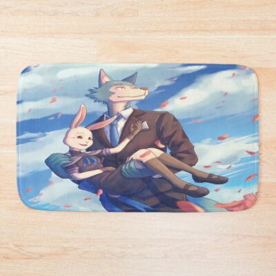 Beastars Lovely Legoshi And Haru Bath Mat