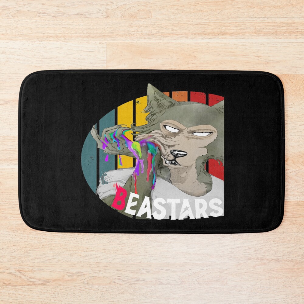 Colorful Legoshi Beastars Japanese Manga Bath Mat