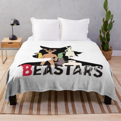 Beastars Legoshi Haru And Other Characters Throw Blanket