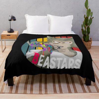 Colorful Legoshi Beastars Japanese Manga Throw Blanket