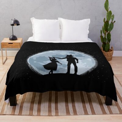 Legoshi Haru Dancing Under Moon Throw Blanket