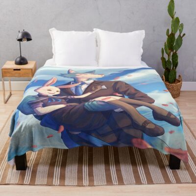 Beastars Lovely Legoshi And Haru Throw Blanket