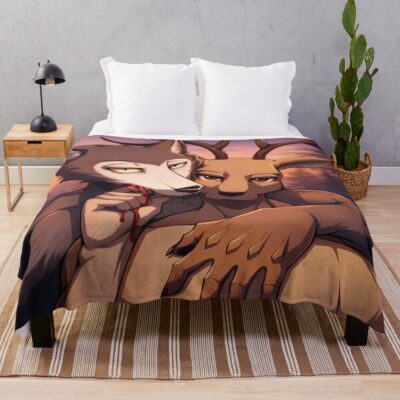 Beastars Legoshi And Louis Throw Blanket