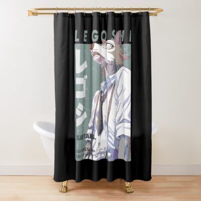 Legoshi Cool Pose Graphic Shower Curtain