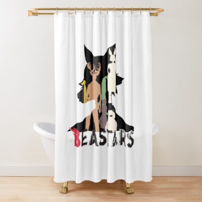 Beastars Legoshi Haru And Other Characters Shower Curtain