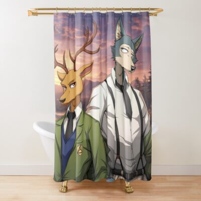 Cool Beastars Louis And Legoshi Shower Curtain