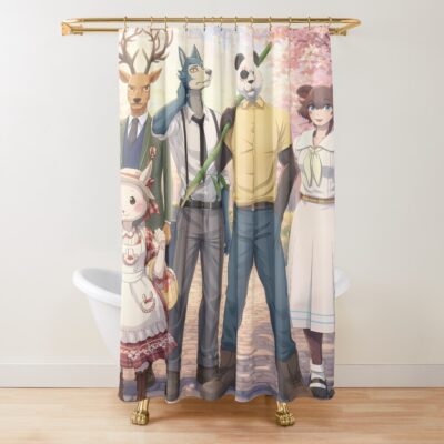 Beastars All Characters In One Shower Curtain