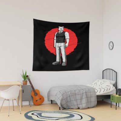 Riz Beastars With Red Background Tapestry