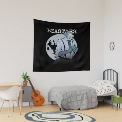 Legoshi Wolf Under The Moon Tapestry
