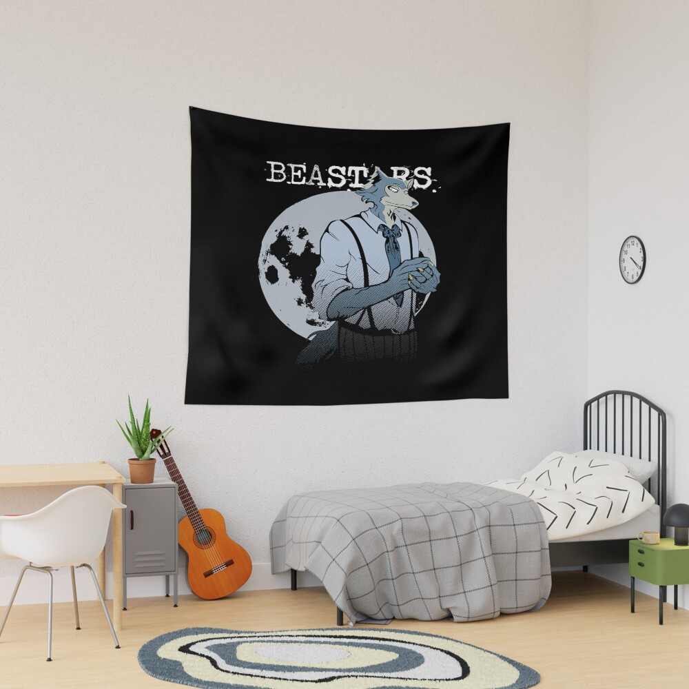Legoshi Wolf Under The Moon Tapestry