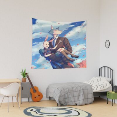 Beastars Lovely Legoshi And Haru Tapestry