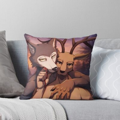 Beastars Legoshi And Louis Throw Pillow