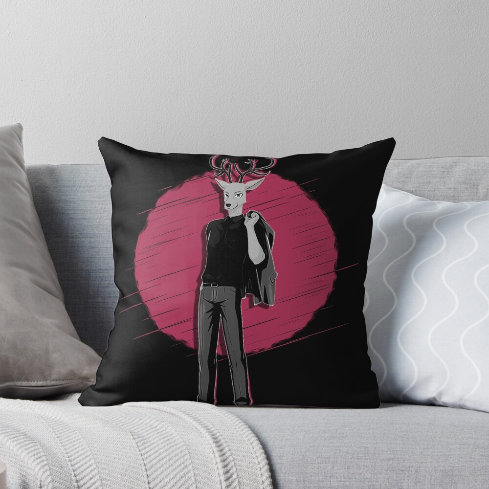 Louis From Beastars Throw Pillow