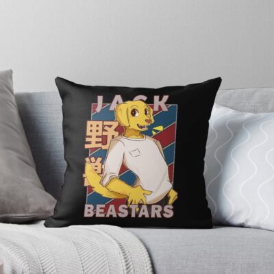 Jack Beastars Manga Design Throw Pillow